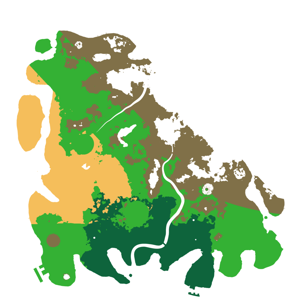 Biome Rust Map: Procedural Map, Size: 4000, Seed: 1829210168