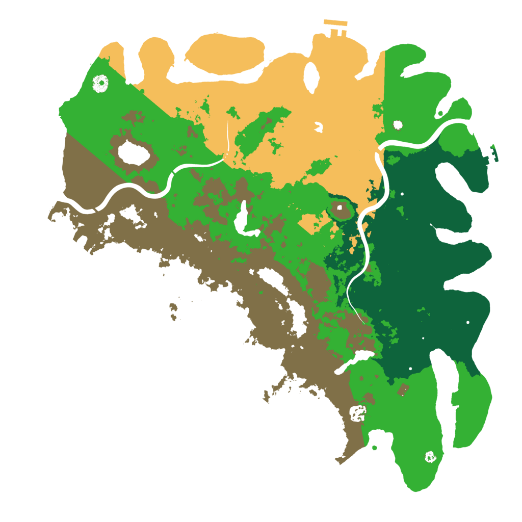 Biome Rust Map: Procedural Map, Size: 4500, Seed: 1657792098