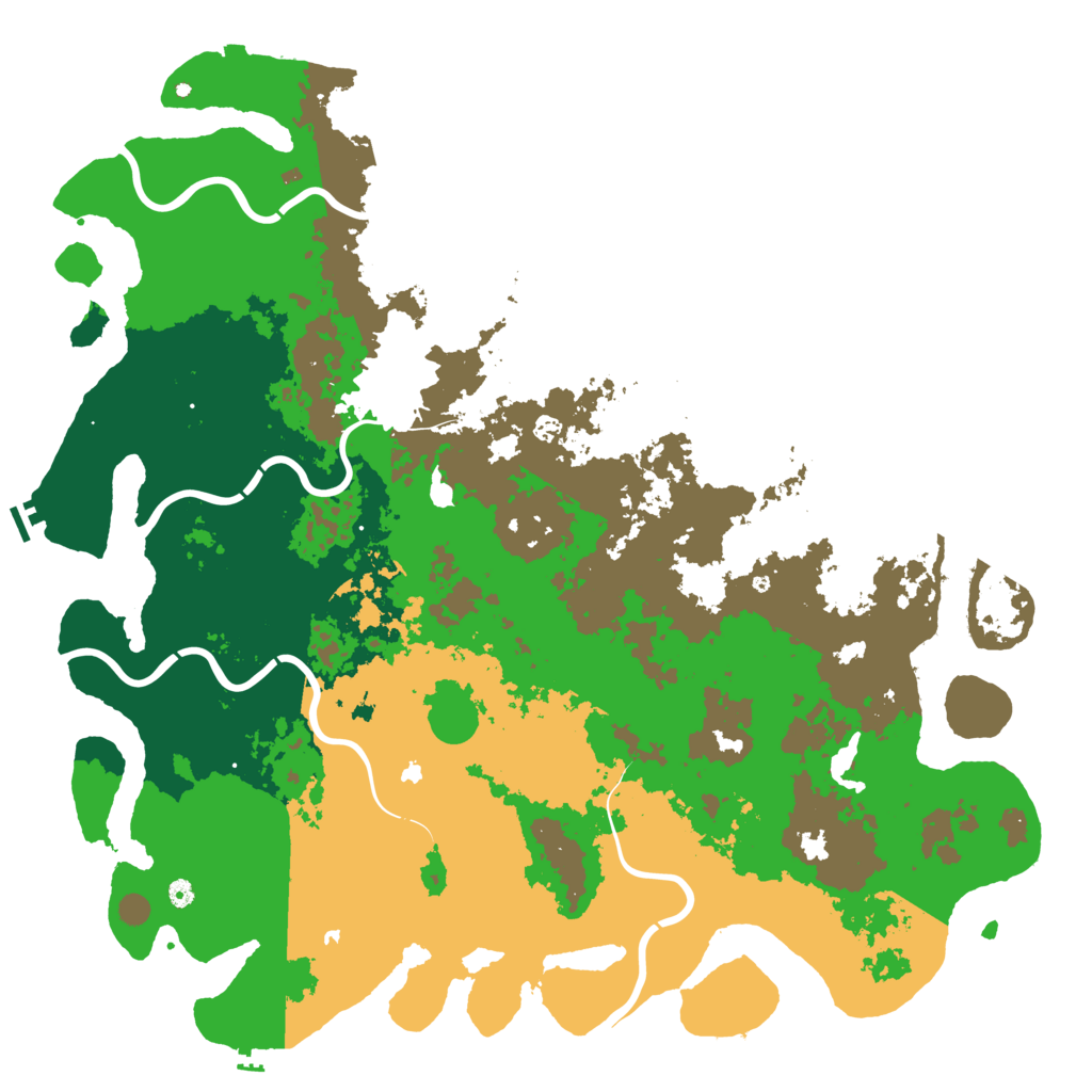 Biome Rust Map: Procedural Map, Size: 6000, Seed: 582557155