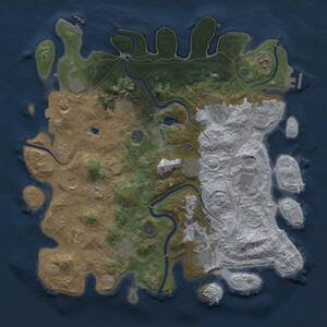 Thumbnail Rust Map: Procedural Map, Size: 4250, Seed: 1289664811, 17 Monuments