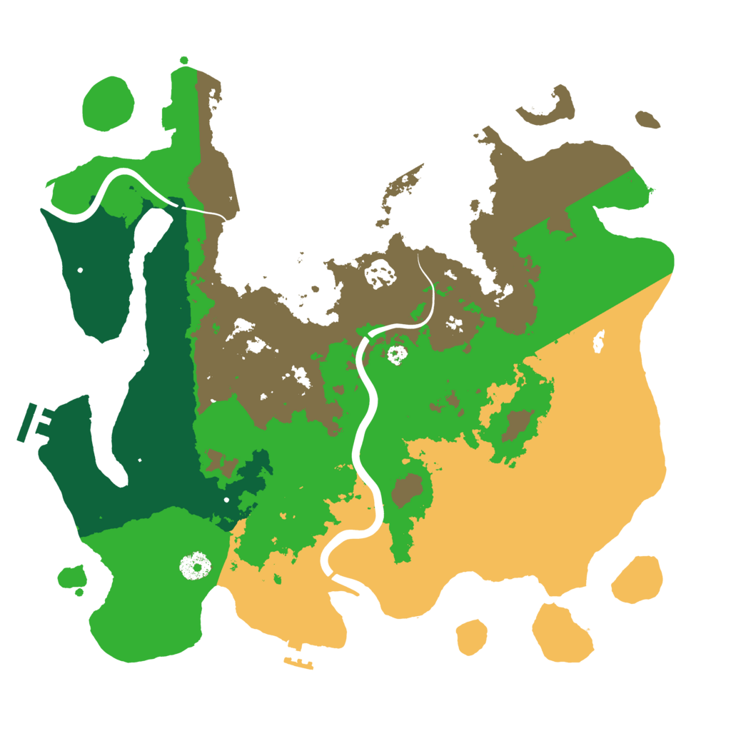 Biome Rust Map: Procedural Map, Size: 3700, Seed: 285587316