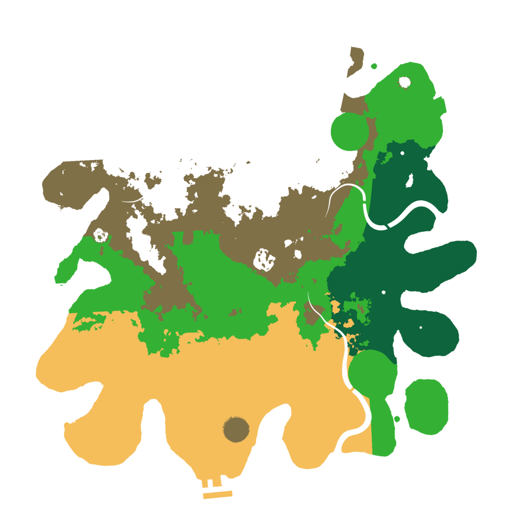 Biome Rust Map: Procedural Map, Size: 3500, Seed: 714728274