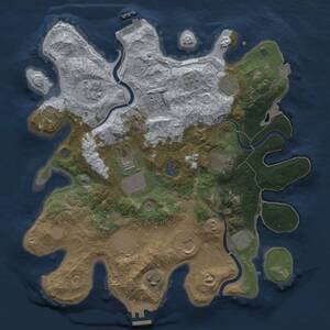 Thumbnail Rust Map: Procedural Map, Size: 3500, Seed: 714728274, 18 Monuments