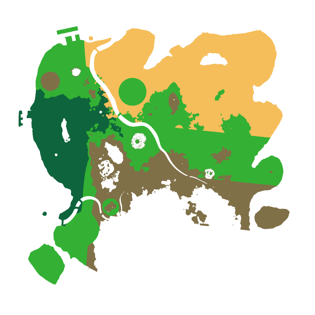Biome Rust Map: Procedural Map, Size: 3000, Seed: 1969353541