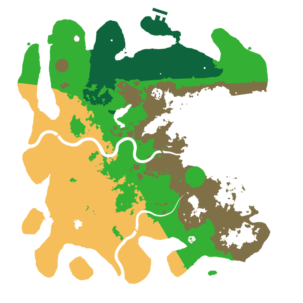 Biome Rust Map: Procedural Map, Size: 4000, Seed: 21012115