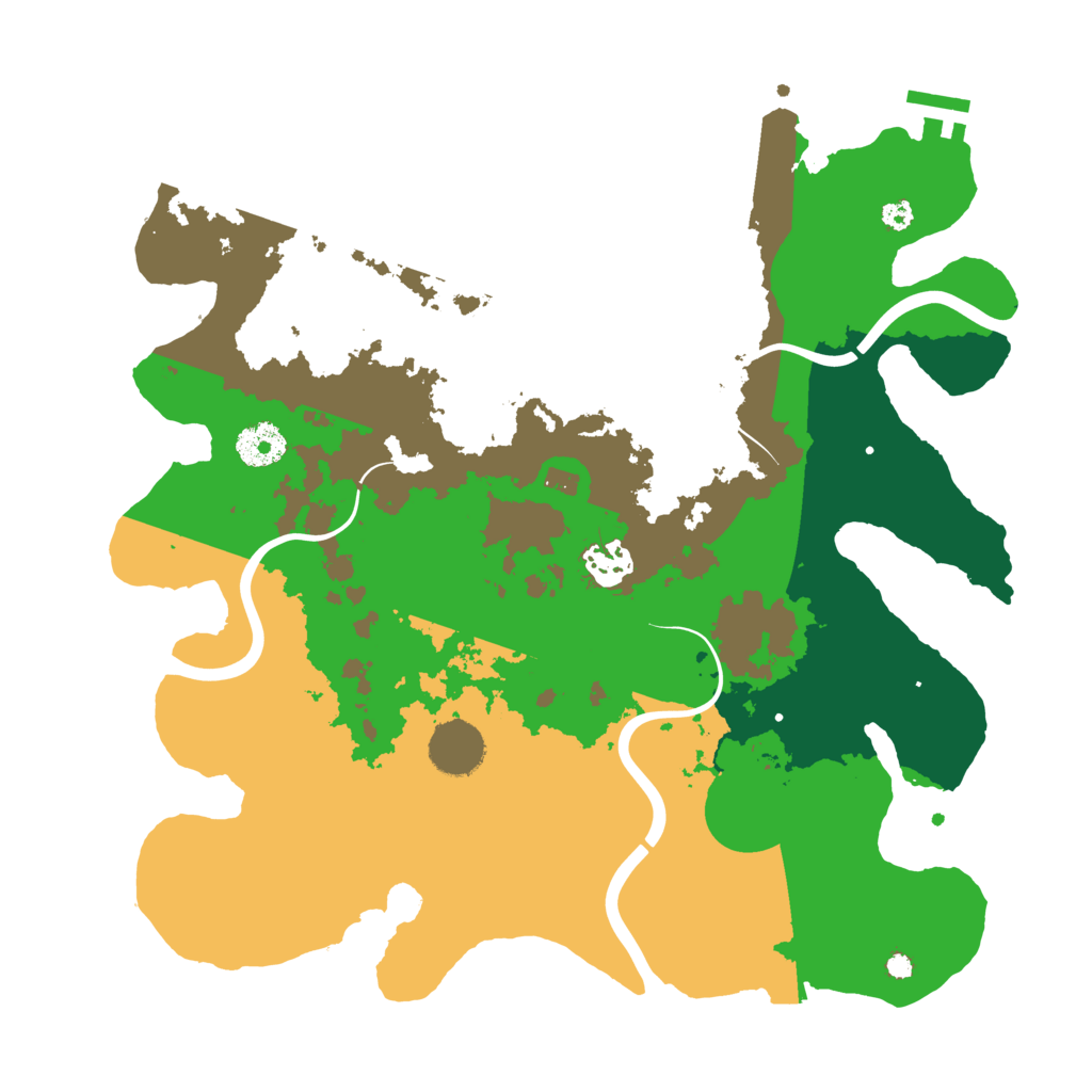 Biome Rust Map: Procedural Map, Size: 3500, Seed: 295700