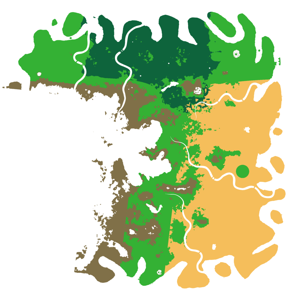 Biome Rust Map: Procedural Map, Size: 6000, Seed: 48761