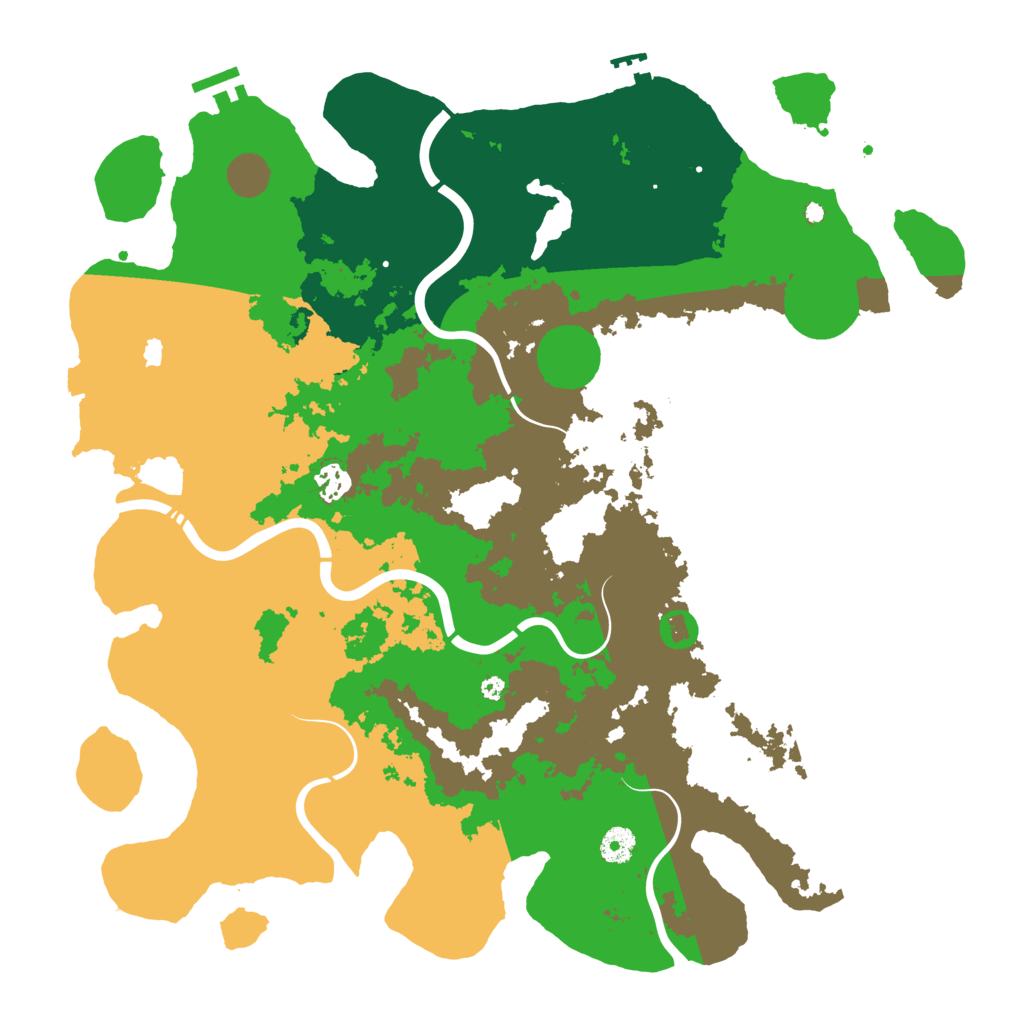 Biome Rust Map: Procedural Map, Size: 4250, Seed: 145686