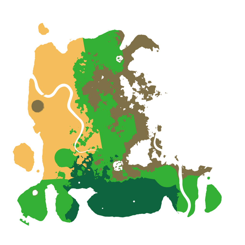 Biome Rust Map: Procedural Map, Size: 3500, Seed: 2098066357
