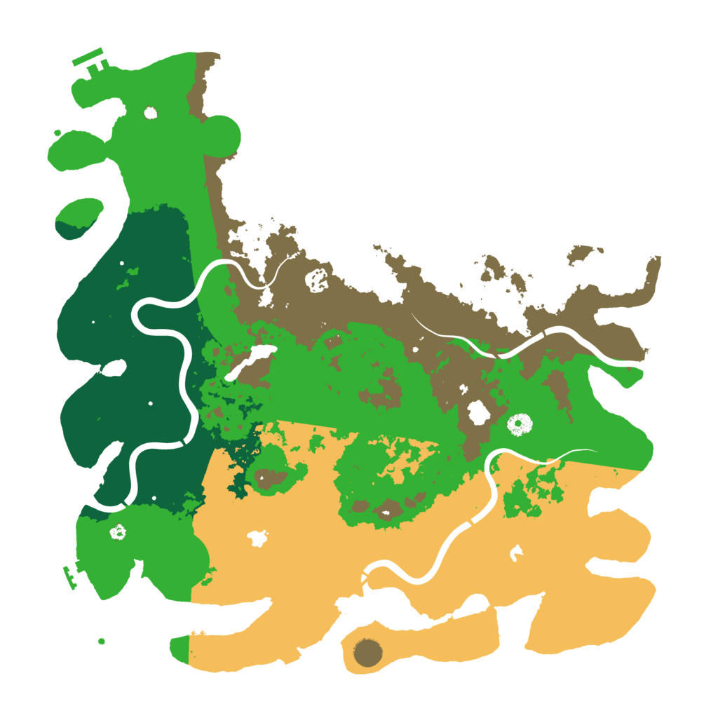 Biome Rust Map: Procedural Map, Size: 4500, Seed: 444311317