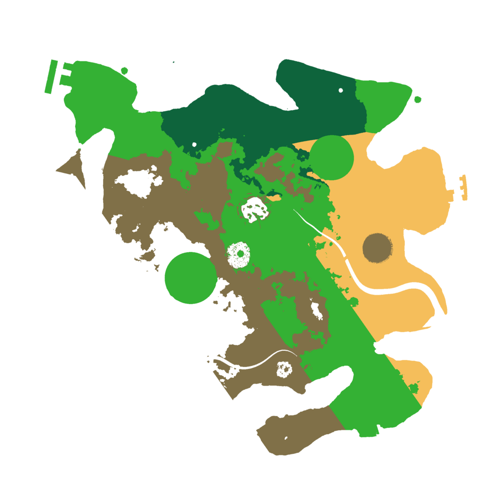Biome Rust Map: Procedural Map, Size: 3000, Seed: 1820814992
