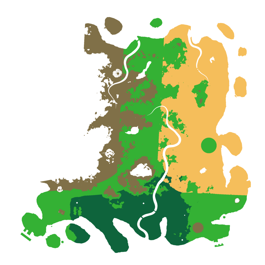 Biome Rust Map: Procedural Map, Size: 4500, Seed: 1158118384