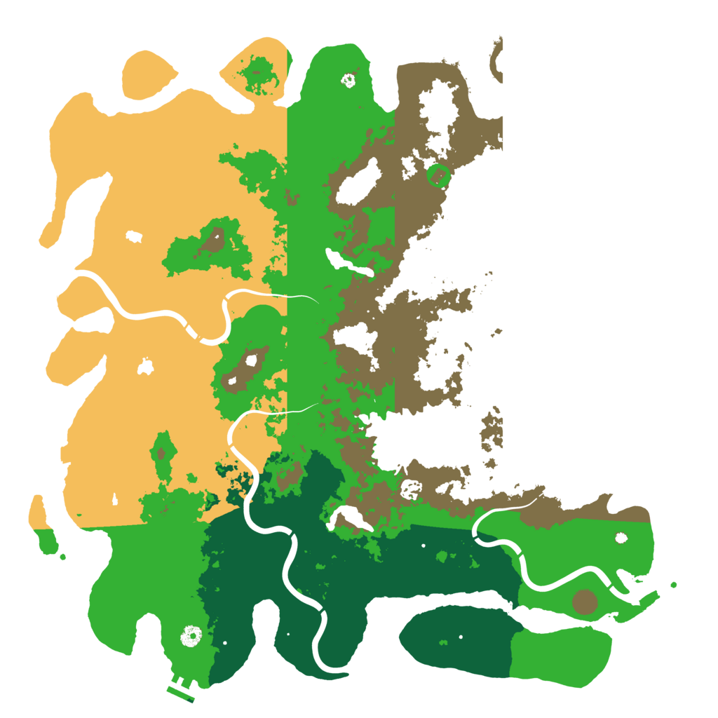 Biome Rust Map: Procedural Map, Size: 5000, Seed: 183363231