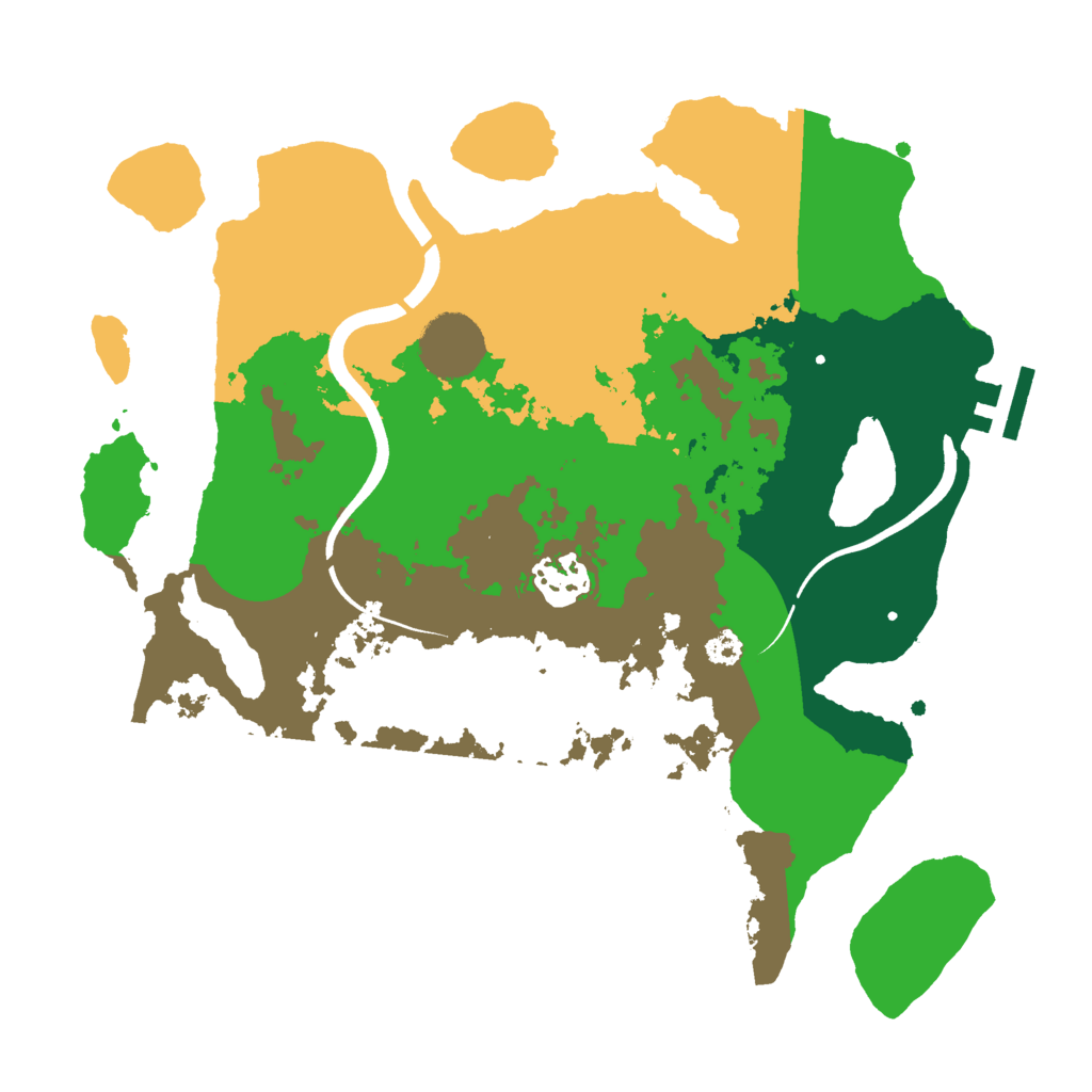 Biome Rust Map: Procedural Map, Size: 3000, Seed: 457275952