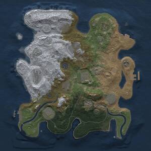 Thumbnail Rust Map: Procedural Map, Size: 3500, Seed: 579524545, 18 Monuments