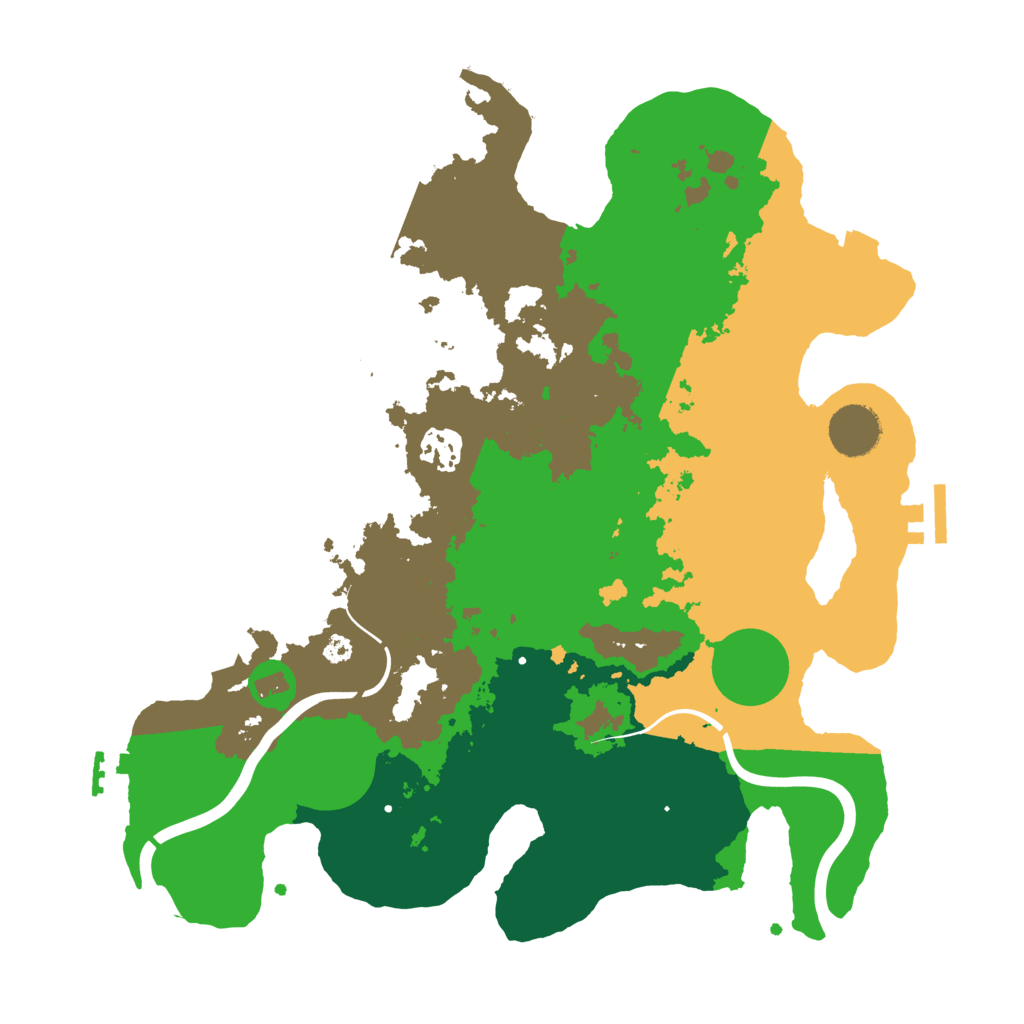 Biome Rust Map: Procedural Map, Size: 3500, Seed: 579524545