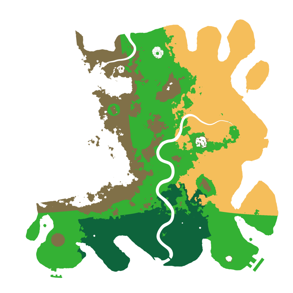 Biome Rust Map: Procedural Map, Size: 3850, Seed: 881657