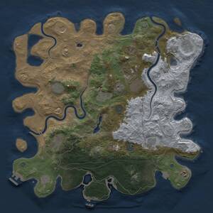 Thumbnail Rust Map: Procedural Map, Size: 4250, Seed: 2069743793, 19 Monuments