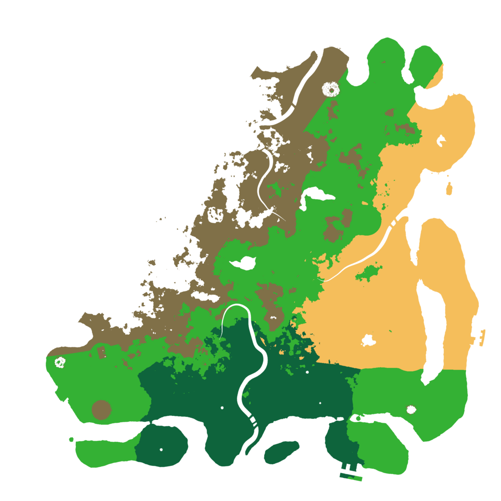 Biome Rust Map: Procedural Map, Size: 4500, Seed: 2045827630