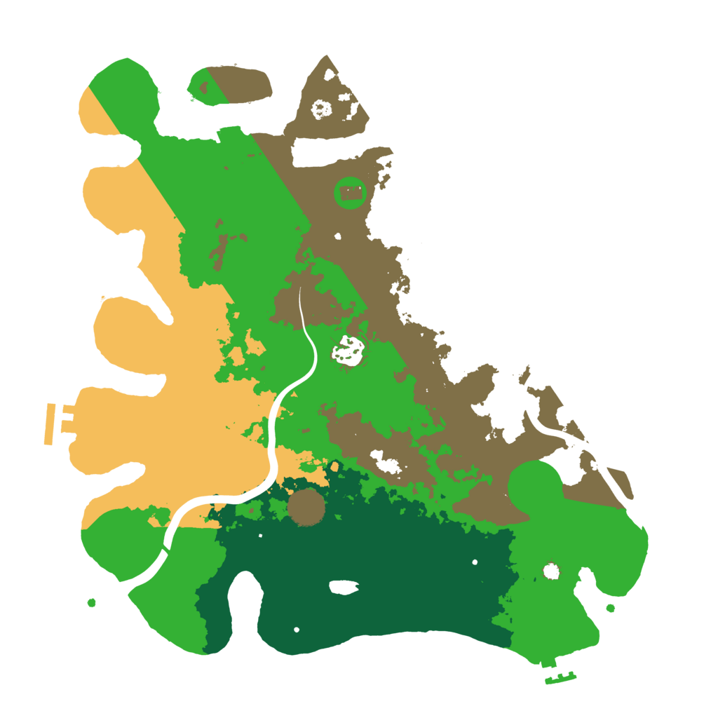 Biome Rust Map: Procedural Map, Size: 3500, Seed: 2067047460