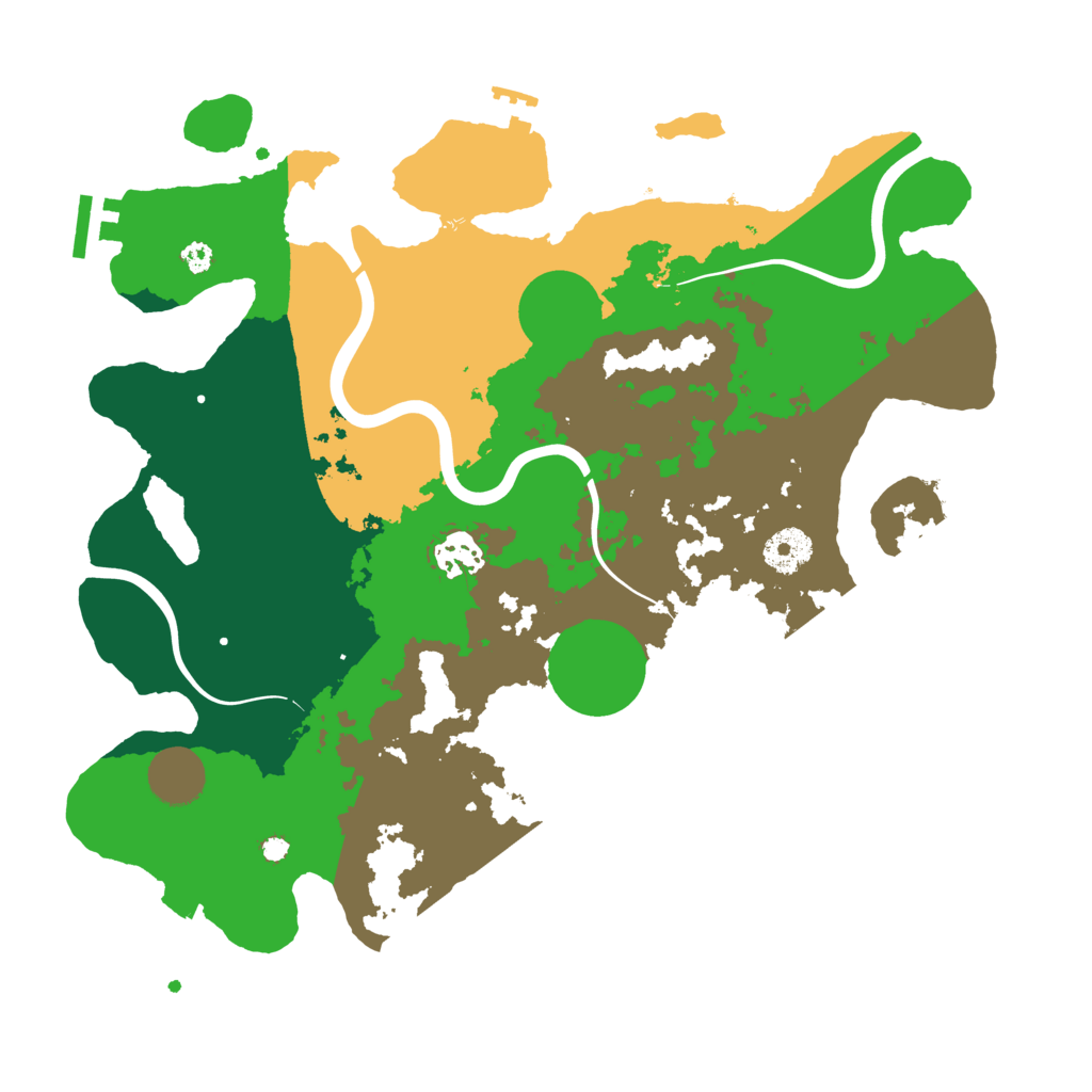 Biome Rust Map: Procedural Map, Size: 3500, Seed: 1797836