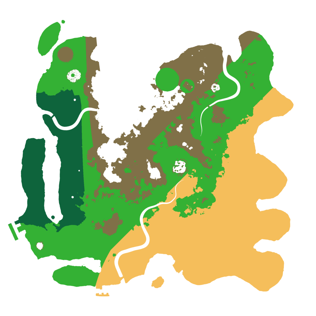 Biome Rust Map: Procedural Map, Size: 3600, Seed: 746719189