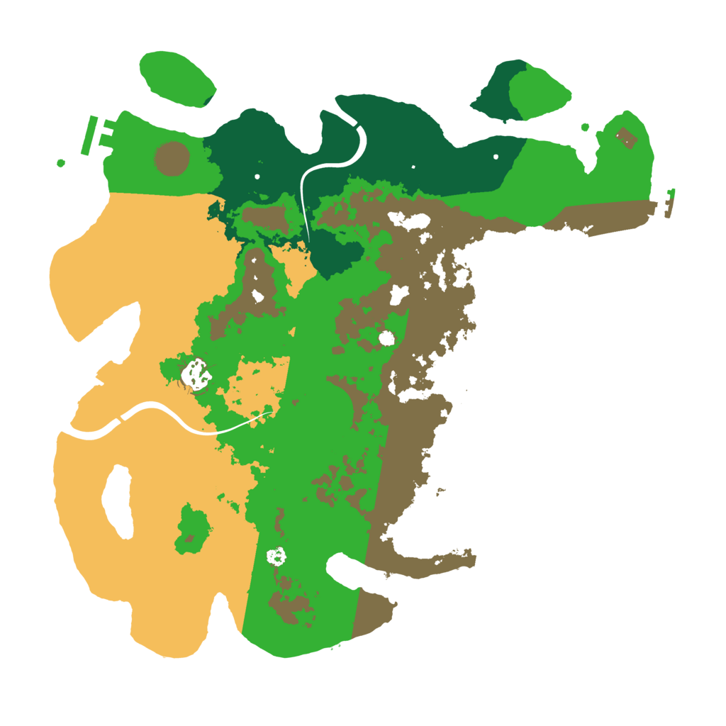 Biome Rust Map: Procedural Map, Size: 3700, Seed: 585335201