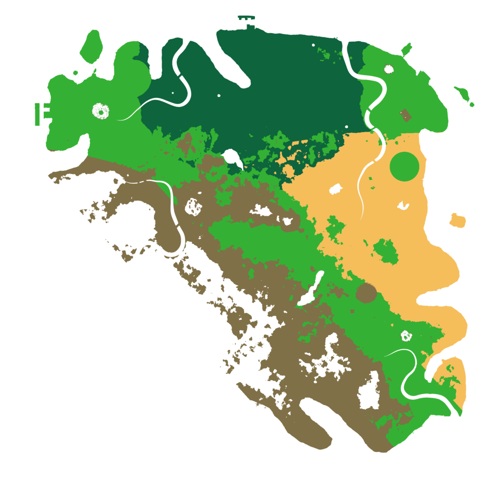 Biome Rust Map: Procedural Map, Size: 4500, Seed: 652835522