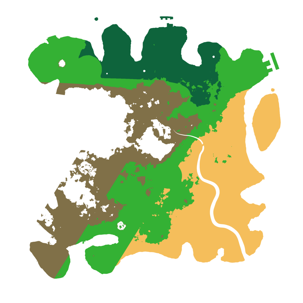 Biome Rust Map: Procedural Map, Size: 3500, Seed: 539490430