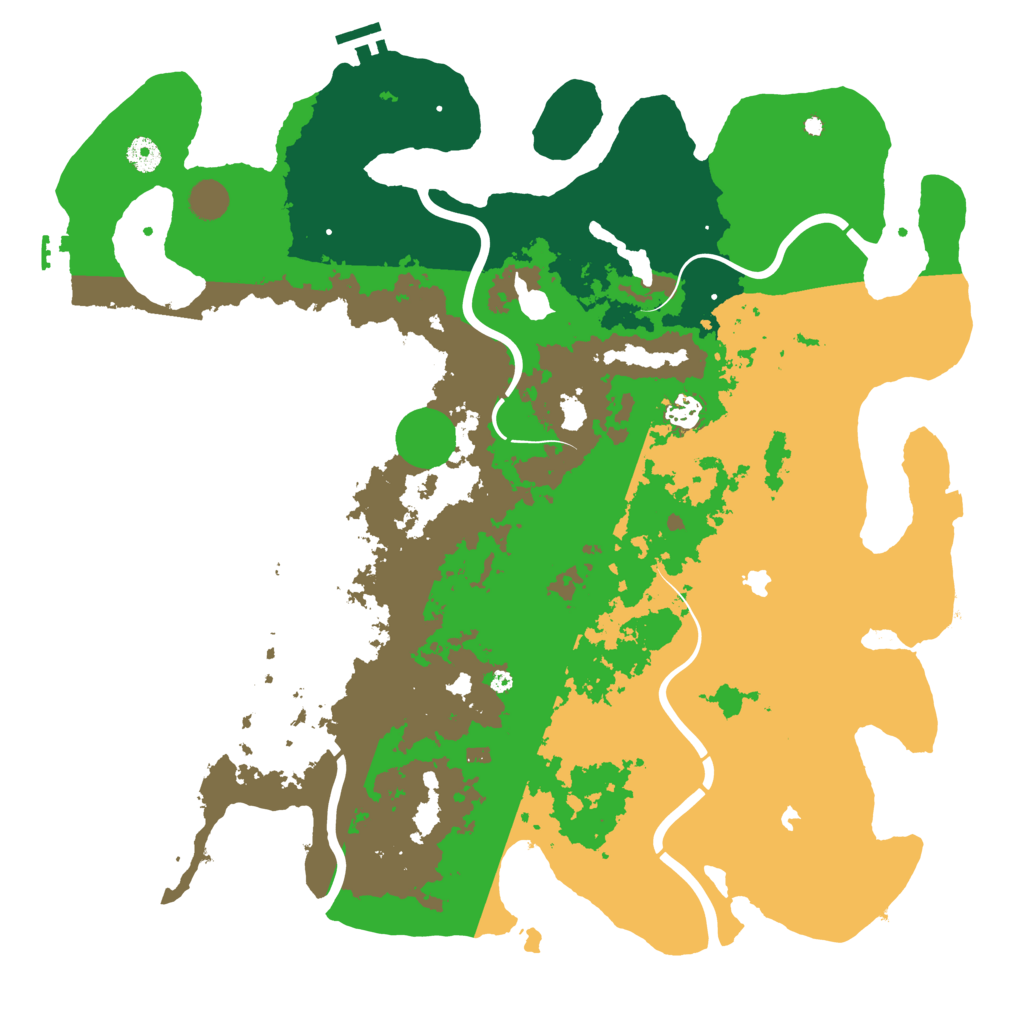 Biome Rust Map: Procedural Map, Size: 4500, Seed: 1996265322