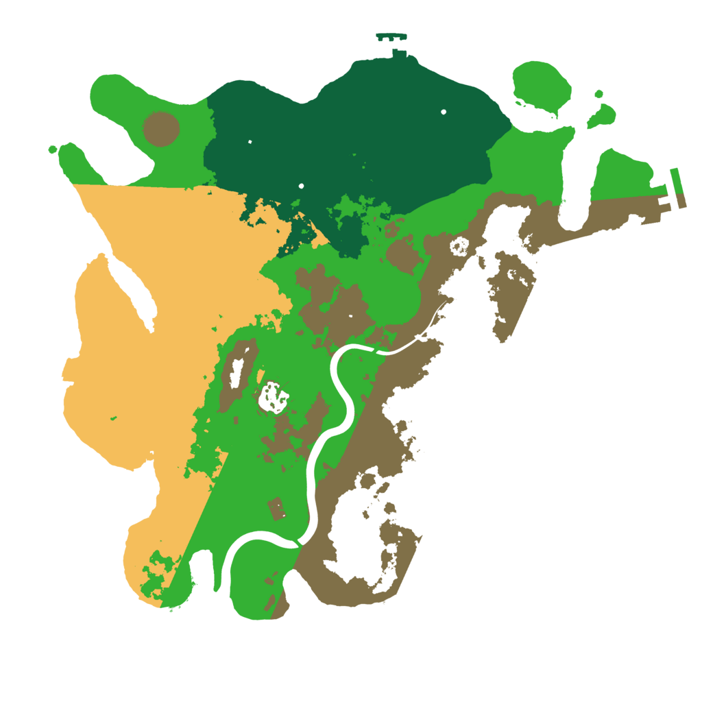 Biome Rust Map: Procedural Map, Size: 3500, Seed: 575110