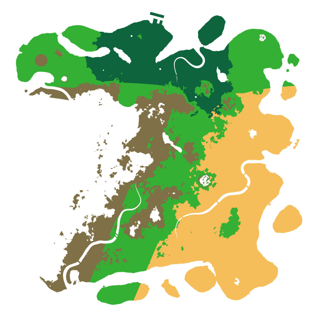 Biome Rust Map: Procedural Map, Size: 4500, Seed: 1340523506