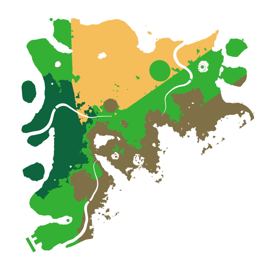 Biome Rust Map: Procedural Map, Size: 3500, Seed: 12643