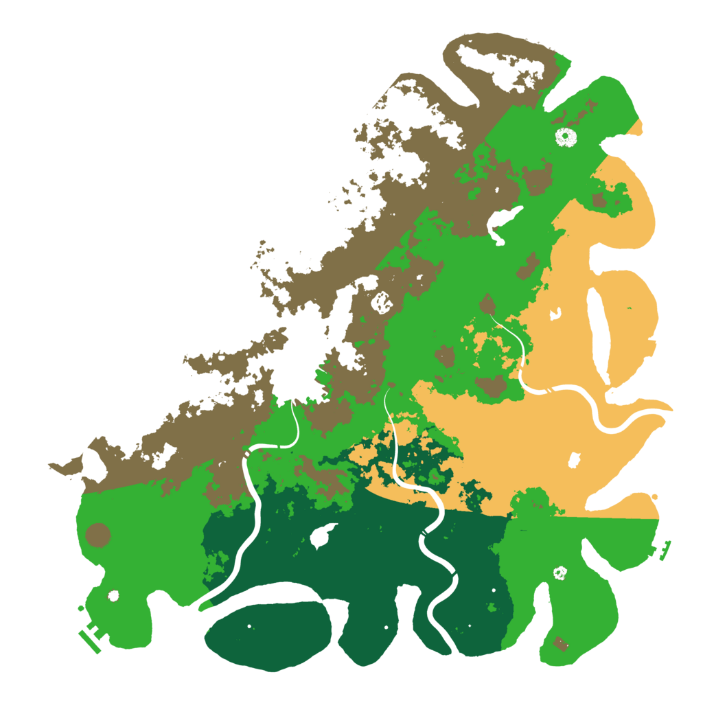 Biome Rust Map: Procedural Map, Size: 5000, Seed: 6131658