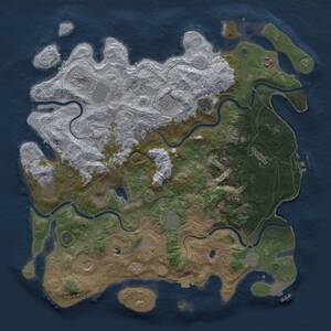 Thumbnail Rust Map: Procedural Map, Size: 4500, Seed: 1879535, 19 Monuments