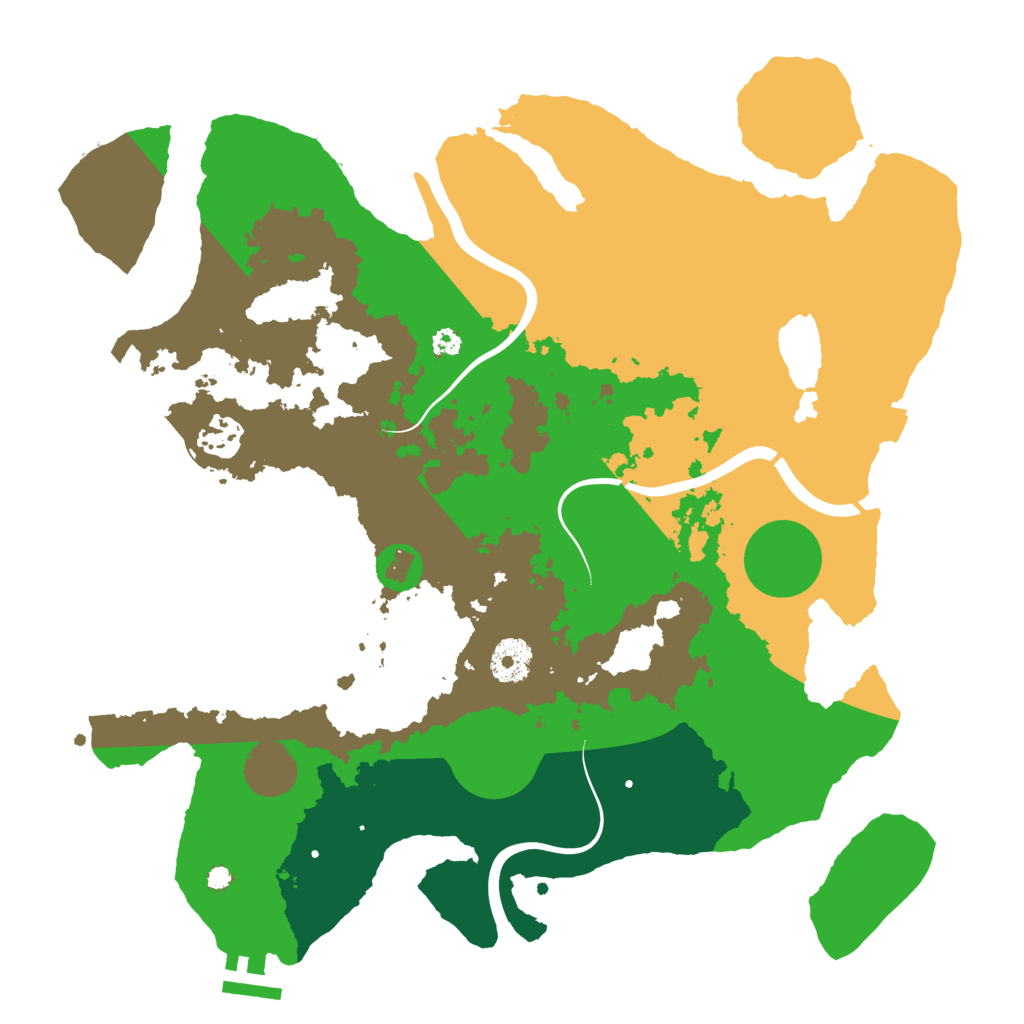 Biome Rust Map: Procedural Map, Size: 3500, Seed: 919758669