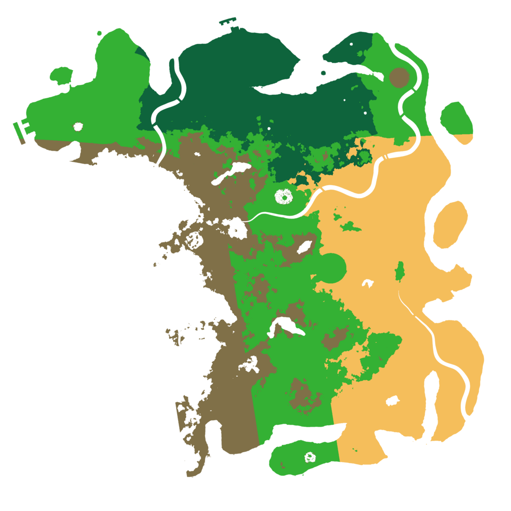 Biome Rust Map: Procedural Map, Size: 4500, Seed: 88587119