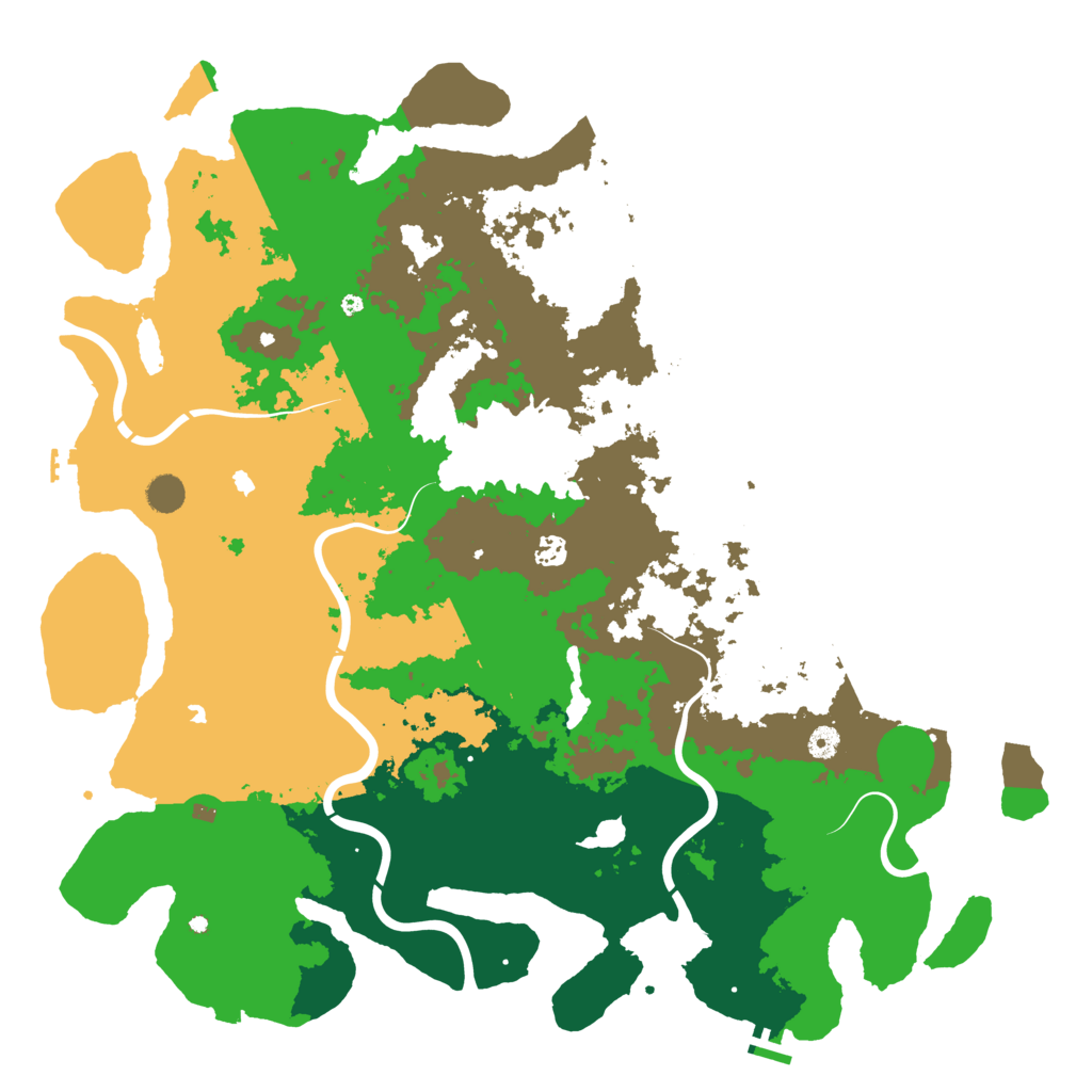 Biome Rust Map: Procedural Map, Size: 5000, Seed: 1690317947