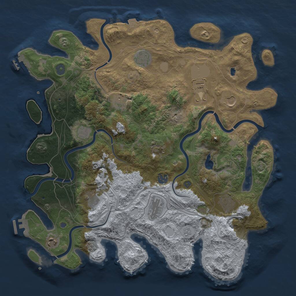 Rust Map: Procedural Map, Size: 4250, Seed: 1798175239, 19 Monuments