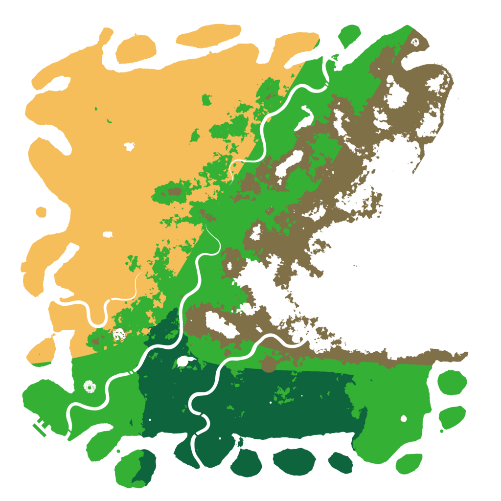 Biome Rust Map: Procedural Map, Size: 6000, Seed: 1093243989