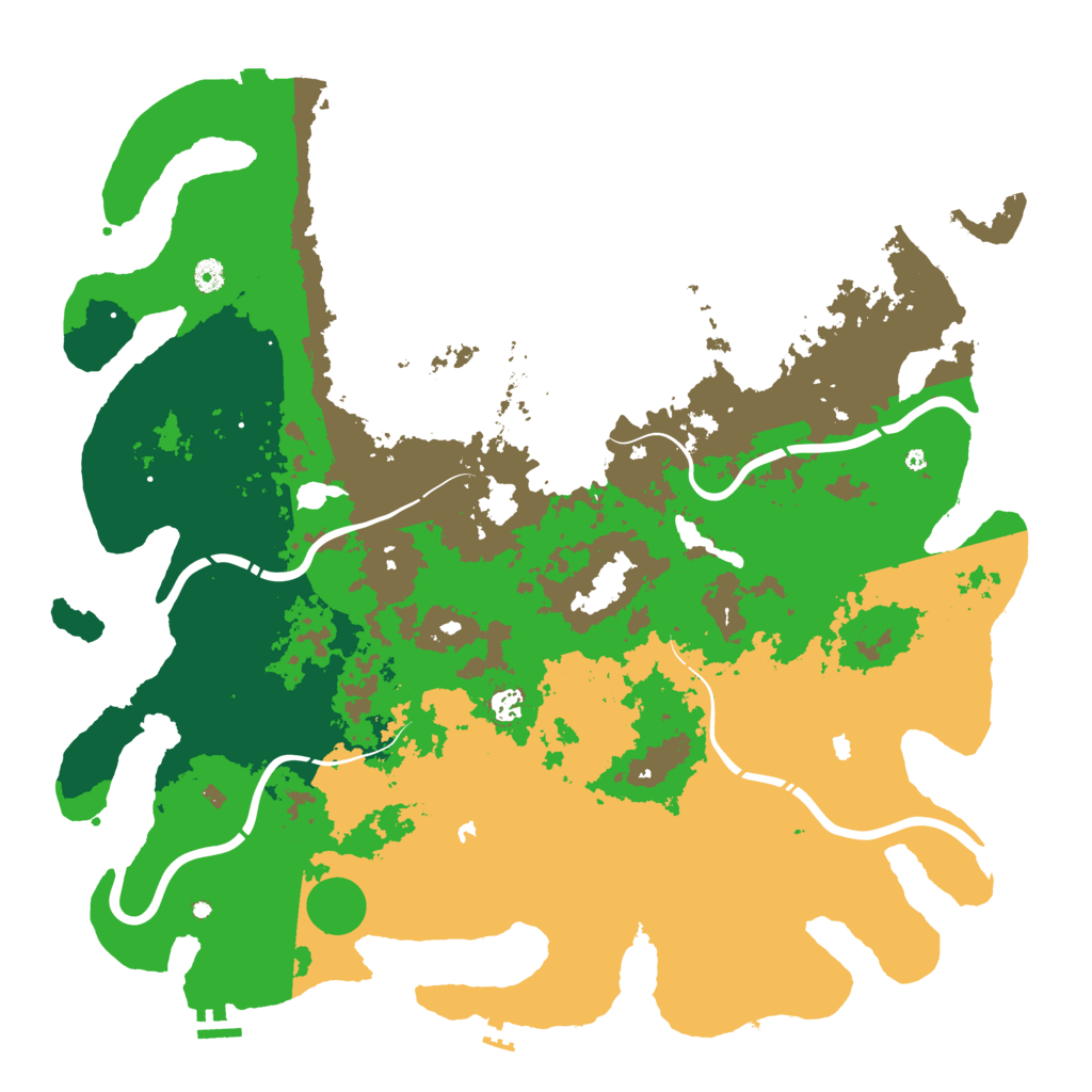 Biome Rust Map: Procedural Map, Size: 5000, Seed: 18731508