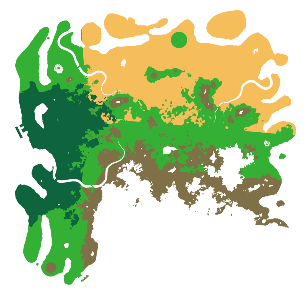 Biome Rust Map: Procedural Map, Size: 5000, Seed: 1021355664