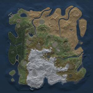 Thumbnail Rust Map: Procedural Map, Size: 4250, Seed: 1134007426, 19 Monuments