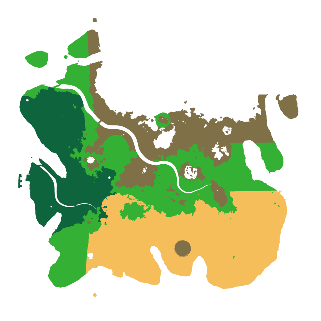 Biome Rust Map: Procedural Map, Size: 3500, Seed: 134344