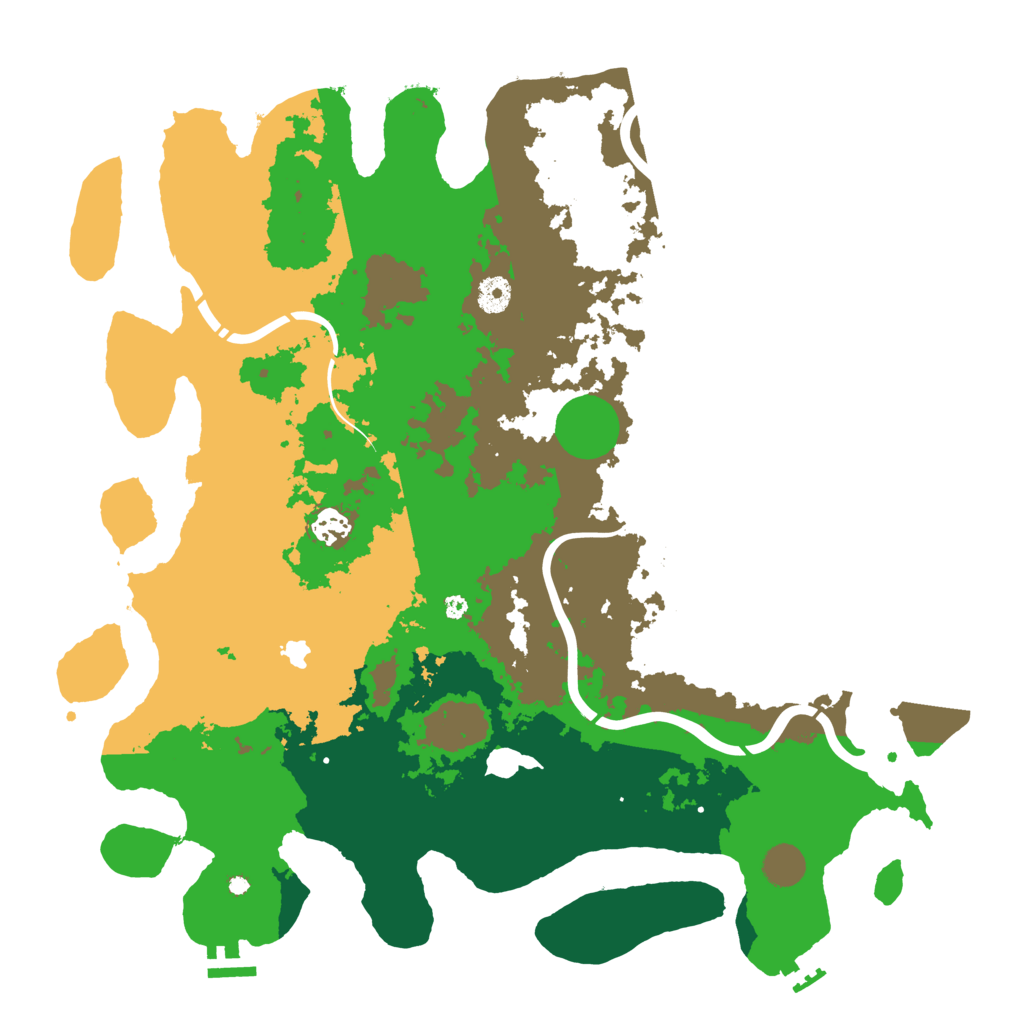 Biome Rust Map: Procedural Map, Size: 4250, Seed: 135398213