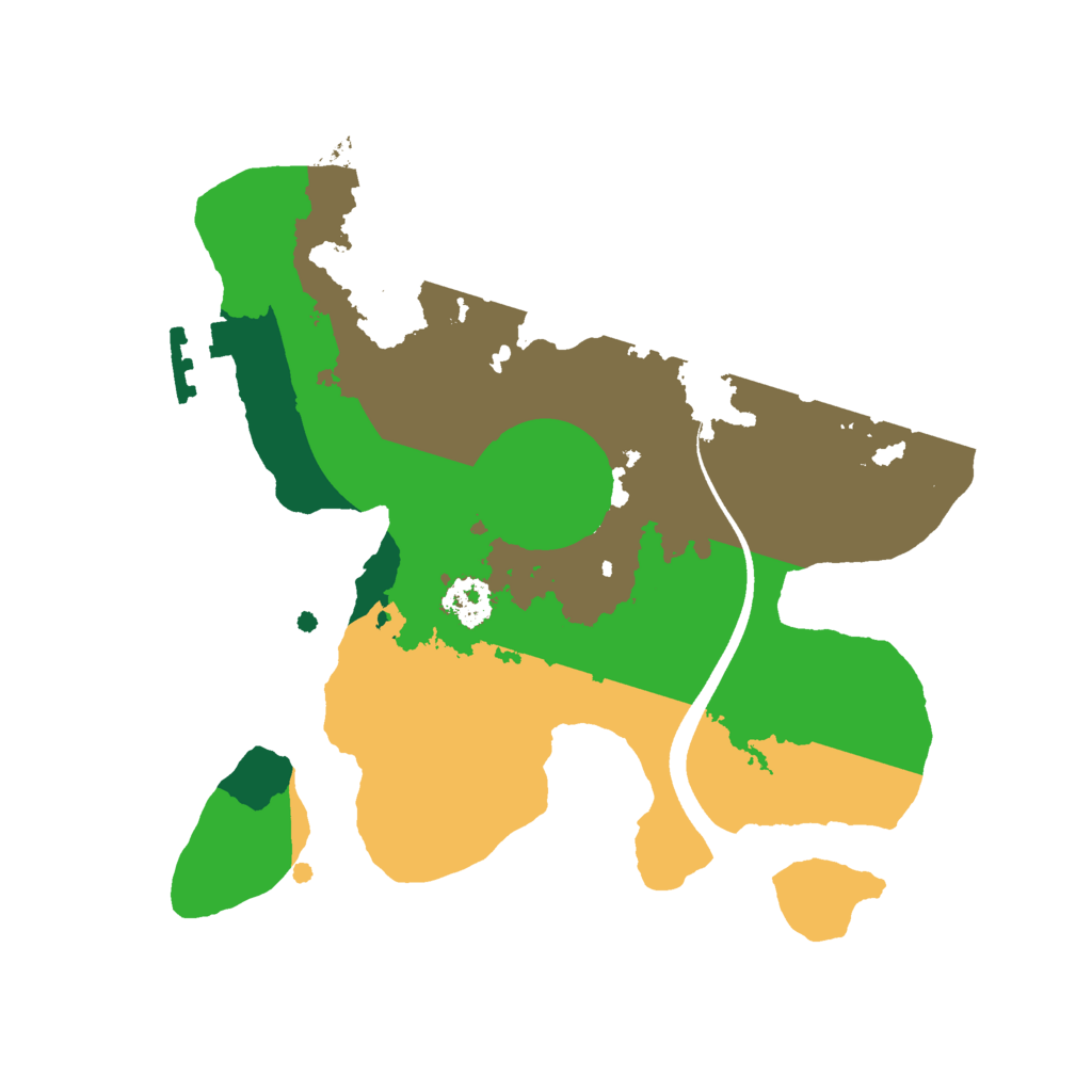 Biome Rust Map: Procedural Map, Size: 2200, Seed: 1986482604