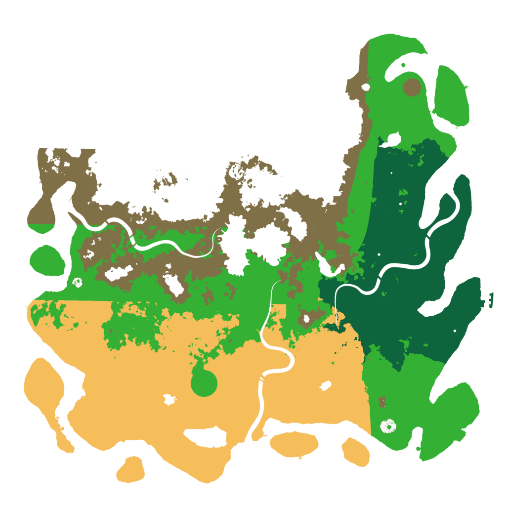 Biome Rust Map: Procedural Map, Size: 5000, Seed: 677869137