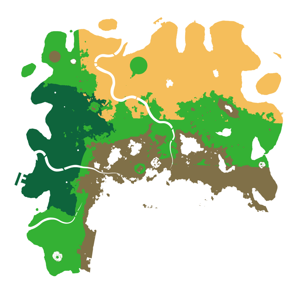 Biome Rust Map: Procedural Map, Size: 4500, Seed: 1325314020