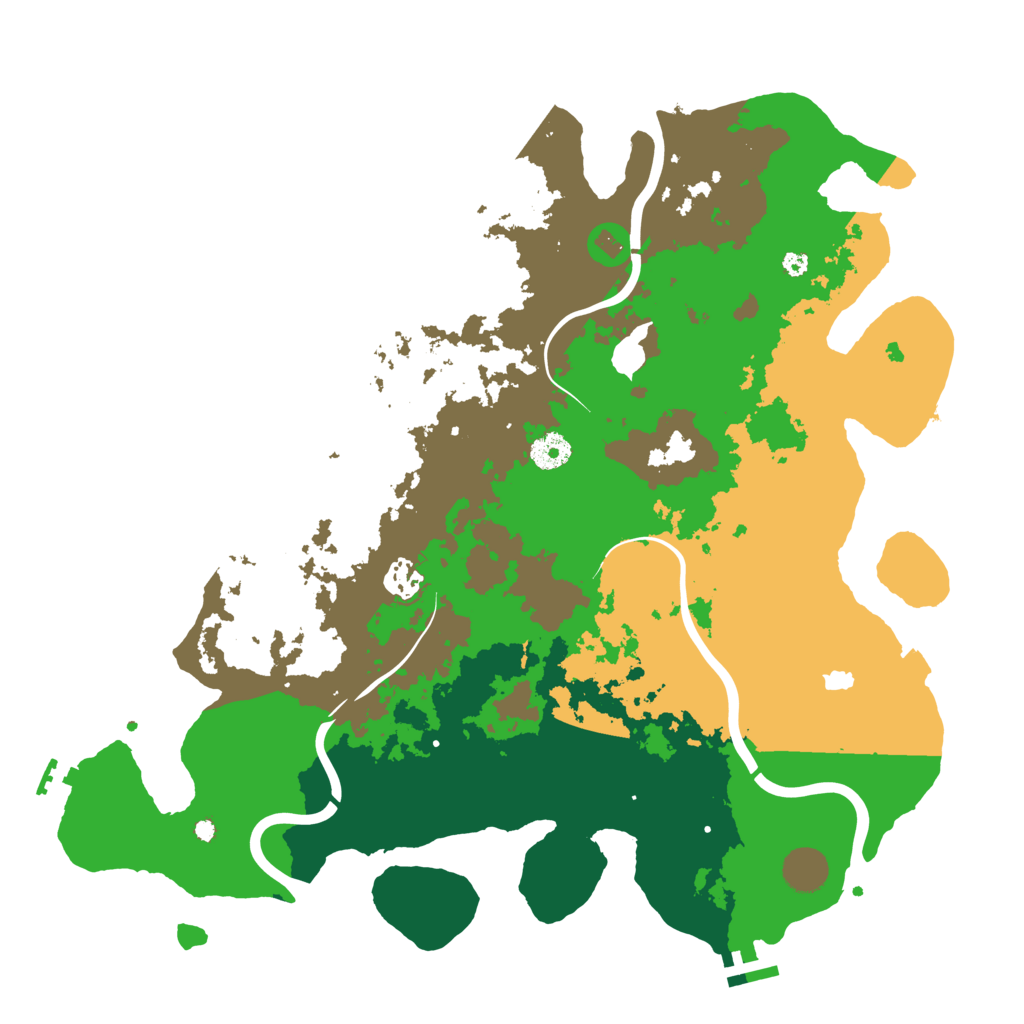 Biome Rust Map: Procedural Map, Size: 4000, Seed: 1340804037