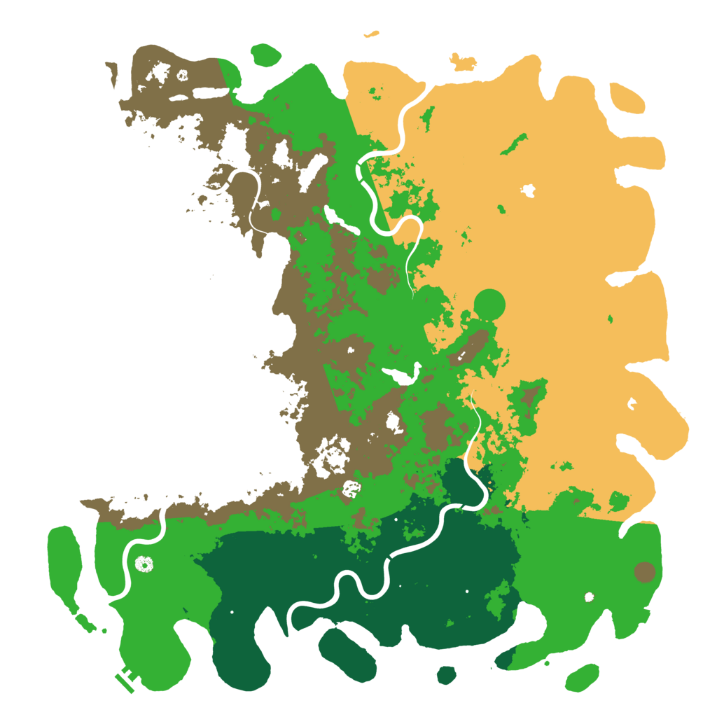 Biome Rust Map: Procedural Map, Size: 6000, Seed: 1207337935